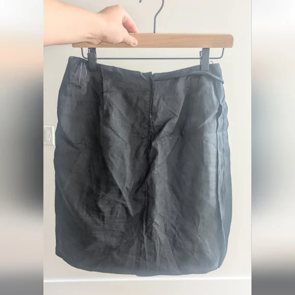 Bottega Veneta Charcoal A-Line Skirt - Picture 3 of 6